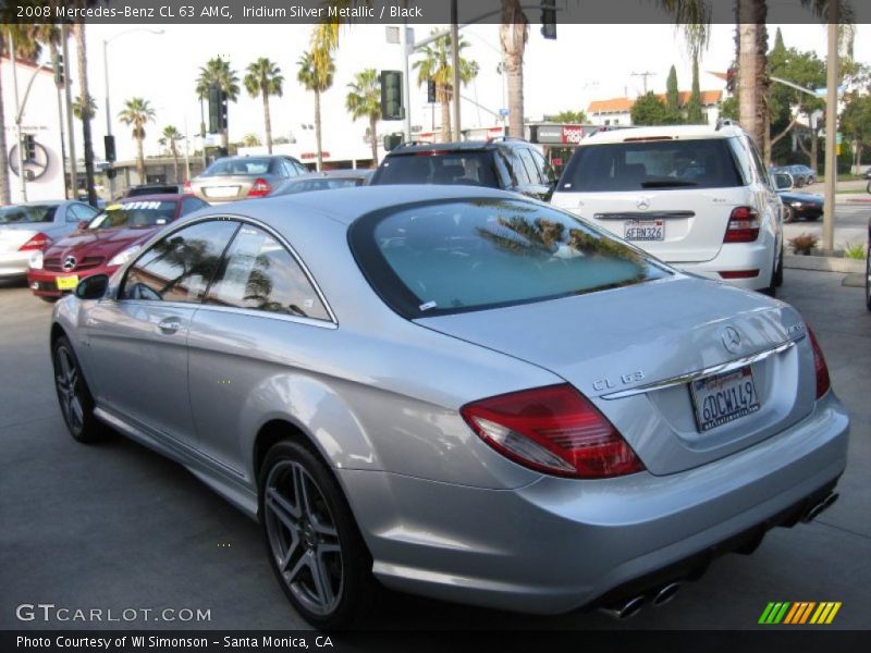 Iridium Silver Metallic / Black 2008 Mercedes-Benz CL 63 AMG