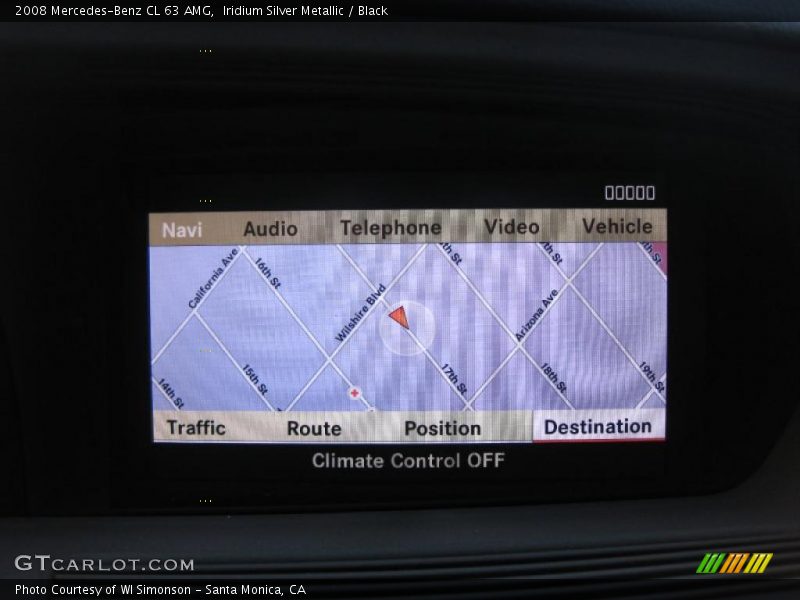 Navigation of 2008 CL 63 AMG