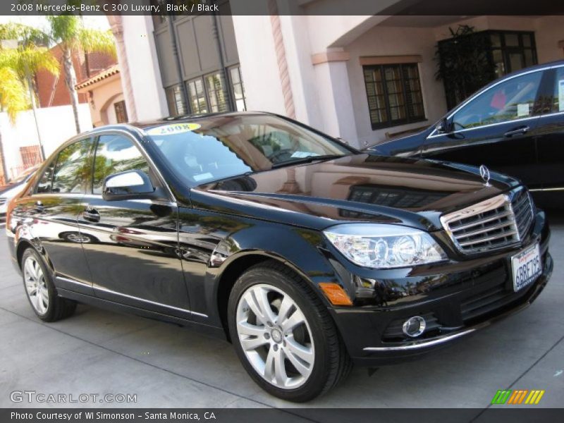Black / Black 2008 Mercedes-Benz C 300 Luxury