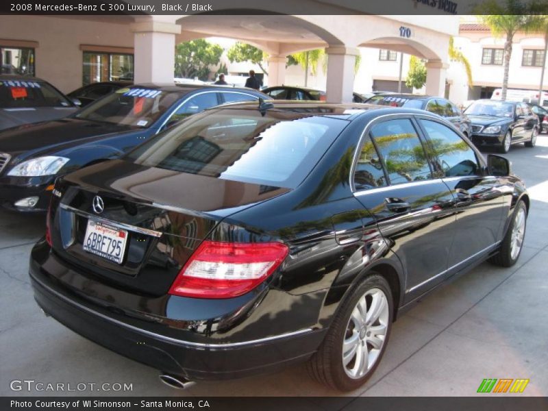 Black / Black 2008 Mercedes-Benz C 300 Luxury