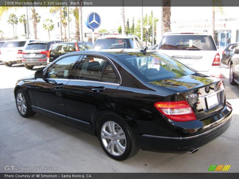 Black / Black 2008 Mercedes-Benz C 300 Luxury