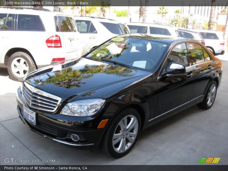 Black / Black 2008 Mercedes-Benz C 300 Luxury