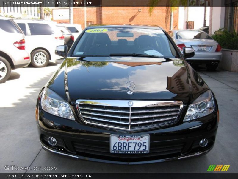 Black / Black 2008 Mercedes-Benz C 300 Luxury