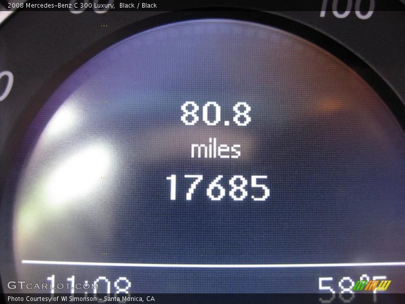 Black / Black 2008 Mercedes-Benz C 300 Luxury