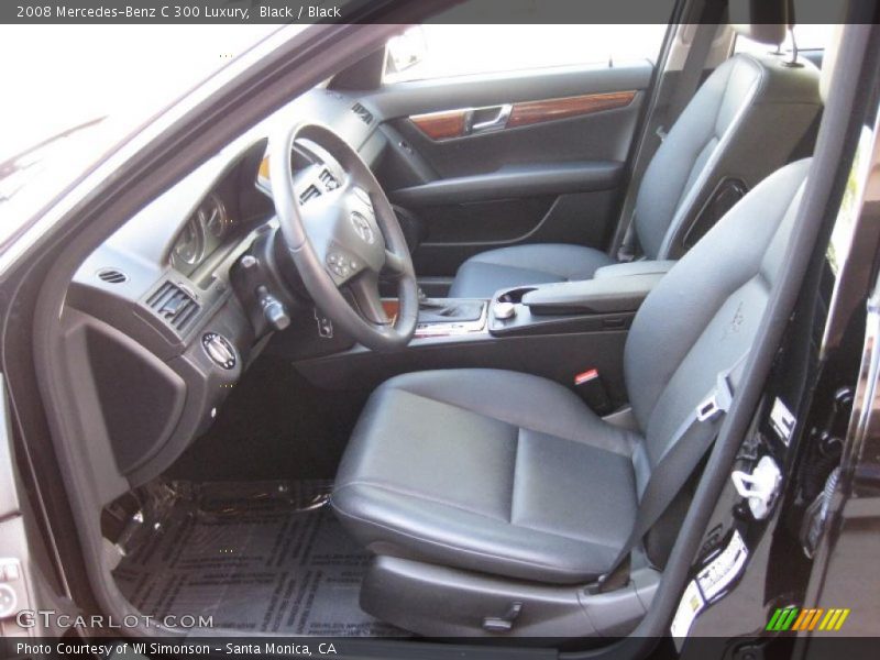 Black / Black 2008 Mercedes-Benz C 300 Luxury