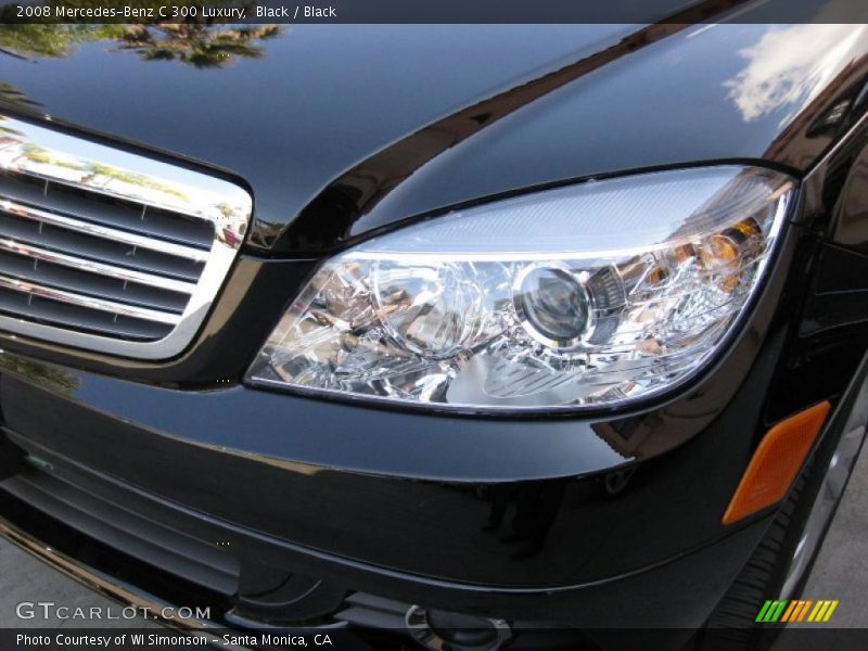 Black / Black 2008 Mercedes-Benz C 300 Luxury