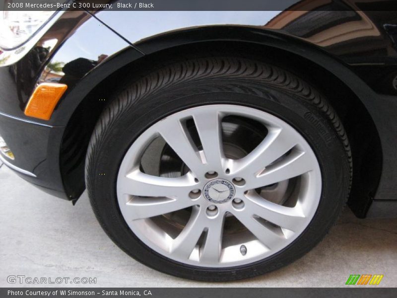Black / Black 2008 Mercedes-Benz C 300 Luxury