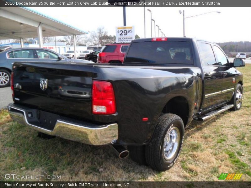 Brilliant Black Crystal Pearl / Dark Slate/Medium Graystone 2010 Dodge Ram 3500 Big Horn Edition Crew Cab Dually