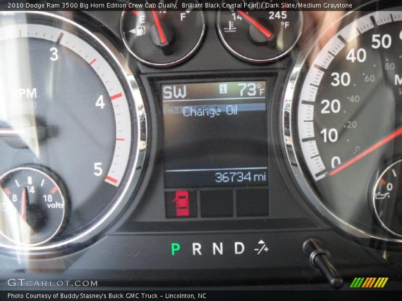 Brilliant Black Crystal Pearl / Dark Slate/Medium Graystone 2010 Dodge Ram 3500 Big Horn Edition Crew Cab Dually