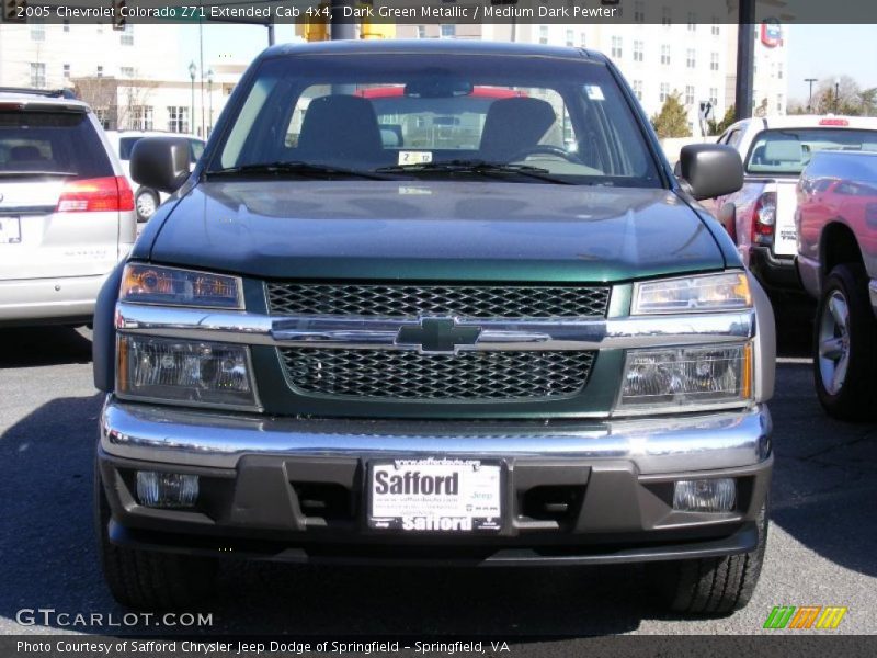Dark Green Metallic / Medium Dark Pewter 2005 Chevrolet Colorado Z71 Extended Cab 4x4