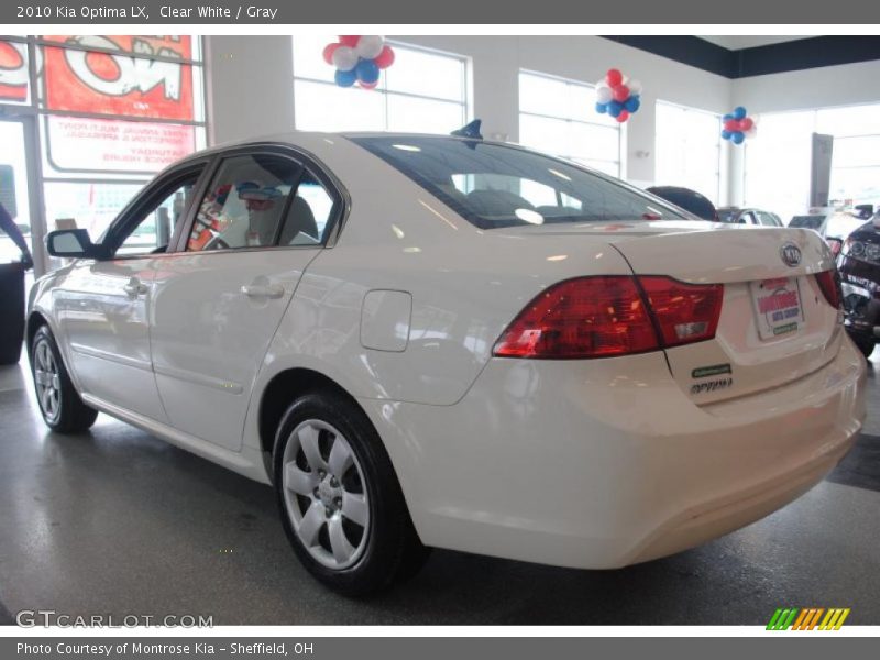 Clear White / Gray 2010 Kia Optima LX