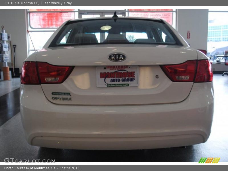 Clear White / Gray 2010 Kia Optima LX