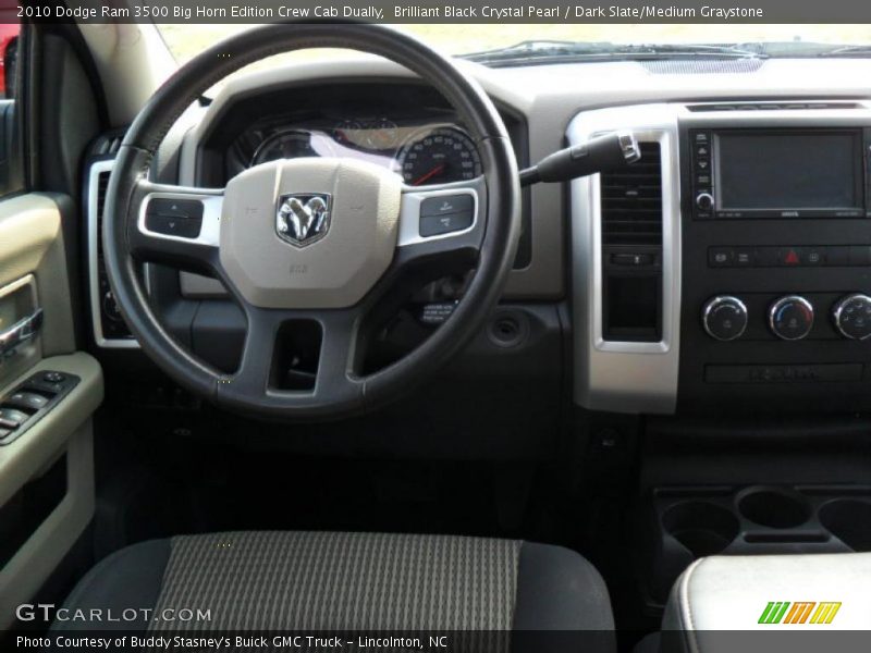 Brilliant Black Crystal Pearl / Dark Slate/Medium Graystone 2010 Dodge Ram 3500 Big Horn Edition Crew Cab Dually