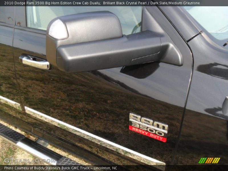 Brilliant Black Crystal Pearl / Dark Slate/Medium Graystone 2010 Dodge Ram 3500 Big Horn Edition Crew Cab Dually