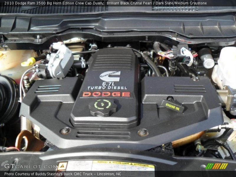  2010 Ram 3500 Big Horn Edition Crew Cab Dually Engine - 6.7 Liter OHV 24-Valve Cummins Turbo-Diesel Inline 6 Cylinder