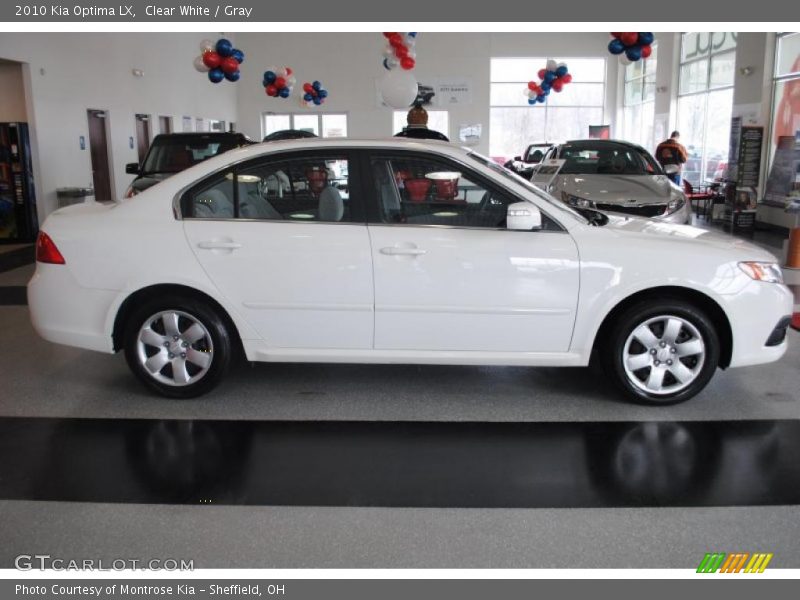 Clear White / Gray 2010 Kia Optima LX