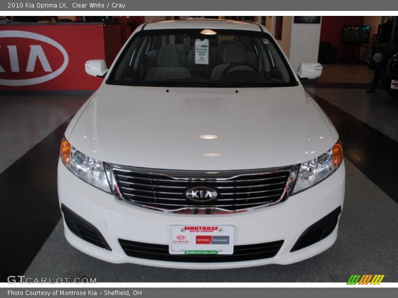 Clear White / Gray 2010 Kia Optima LX