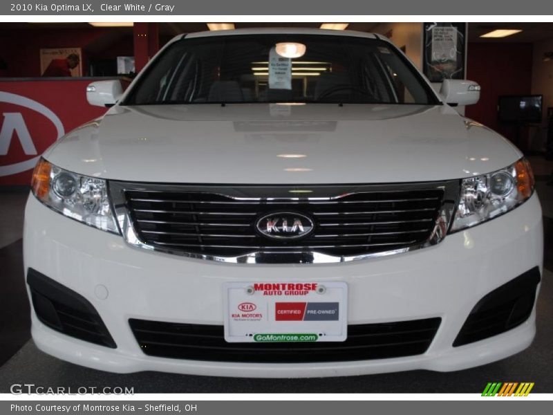 Clear White / Gray 2010 Kia Optima LX