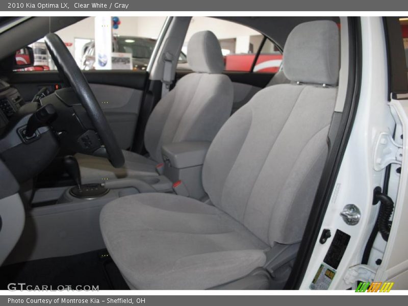 Clear White / Gray 2010 Kia Optima LX