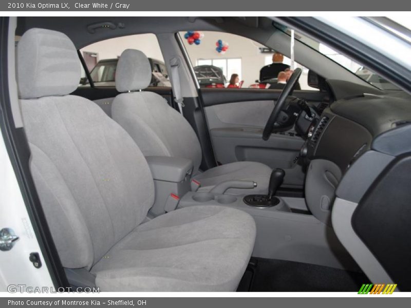 Clear White / Gray 2010 Kia Optima LX