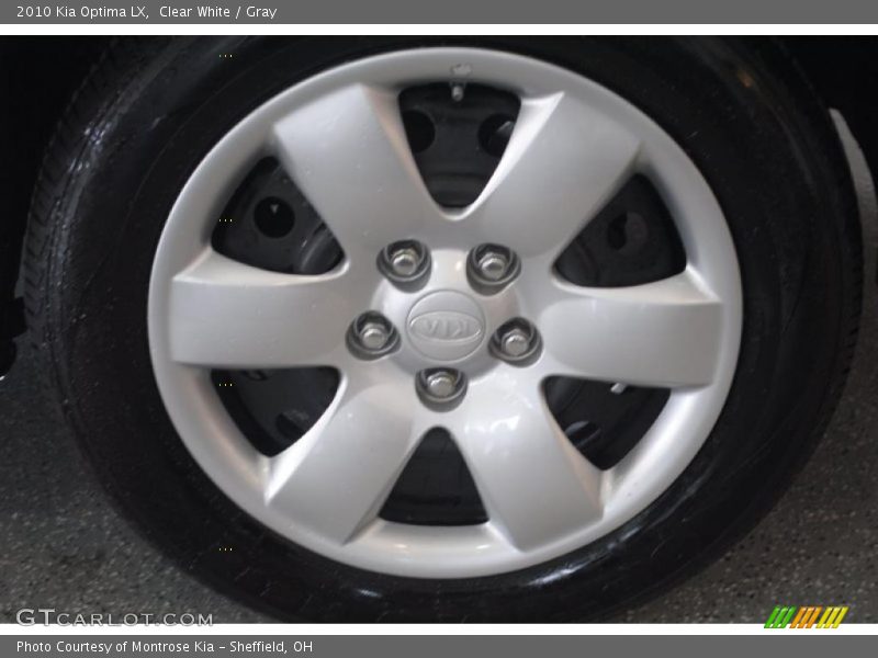 Clear White / Gray 2010 Kia Optima LX
