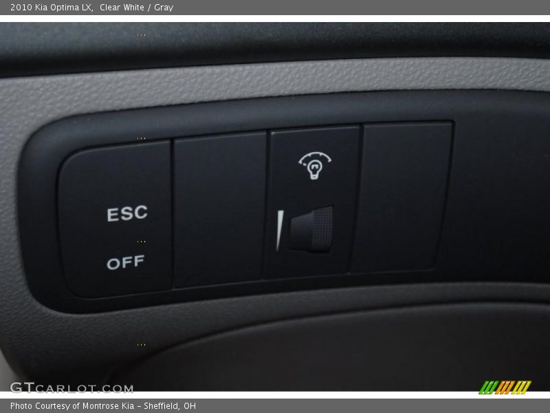 Clear White / Gray 2010 Kia Optima LX