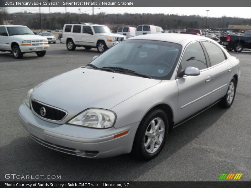 Silver Frost Metallic / Medium Graphite 2003 Mercury Sable GS Sedan