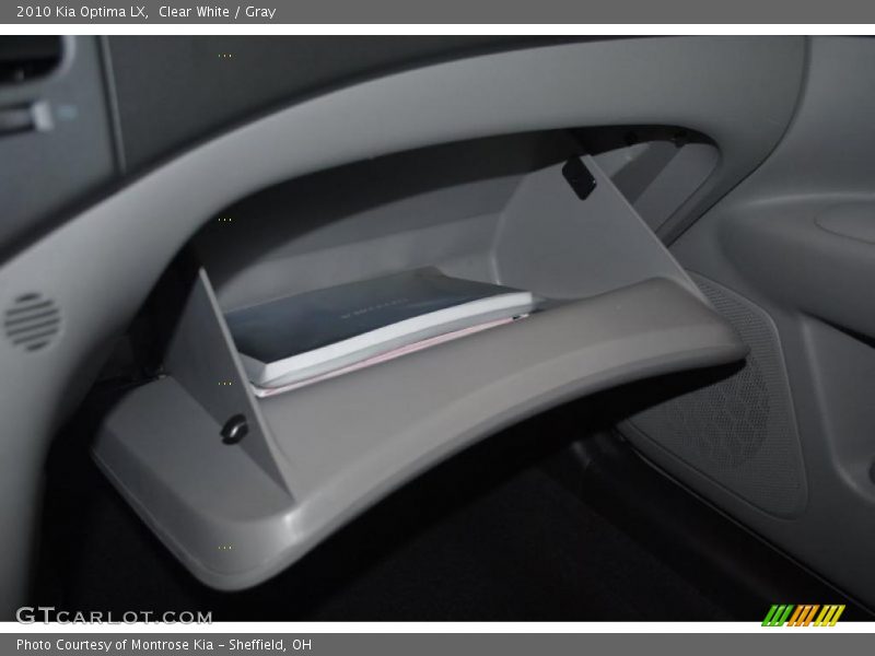 Clear White / Gray 2010 Kia Optima LX