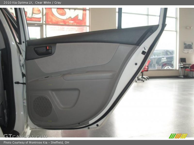 Clear White / Gray 2010 Kia Optima LX