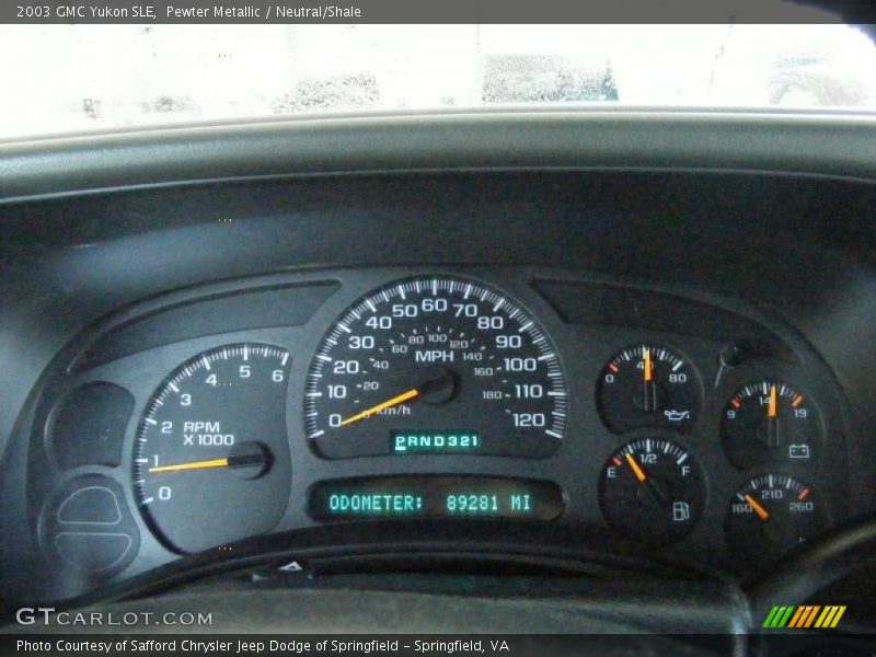  2003 Yukon SLE SLE Gauges