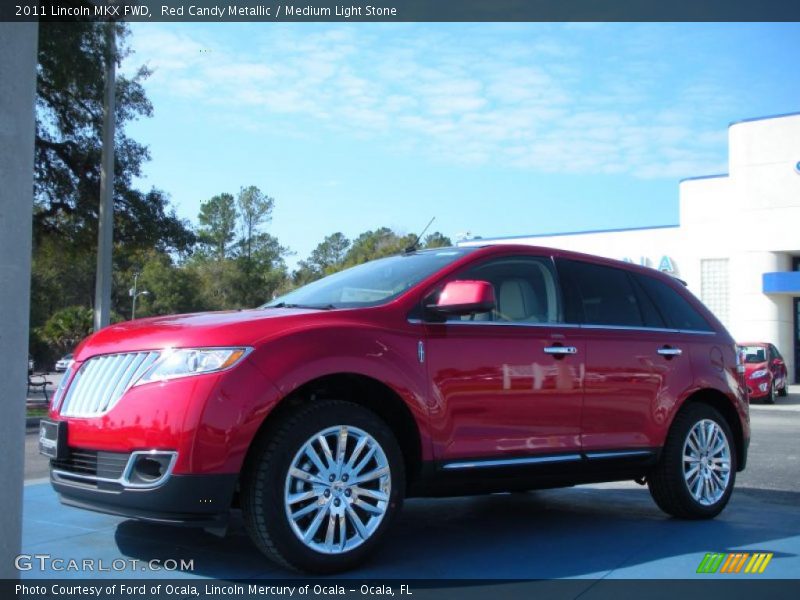Red Candy Metallic / Medium Light Stone 2011 Lincoln MKX FWD