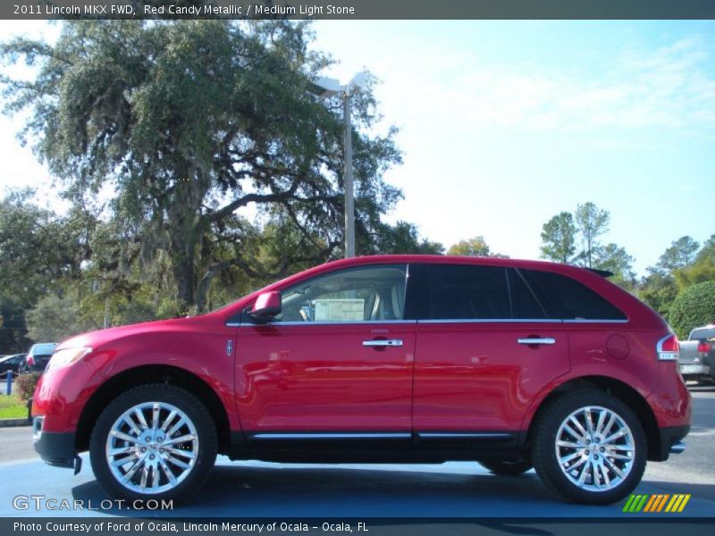 Red Candy Metallic / Medium Light Stone 2011 Lincoln MKX FWD