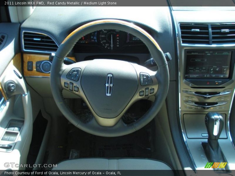 Red Candy Metallic / Medium Light Stone 2011 Lincoln MKX FWD