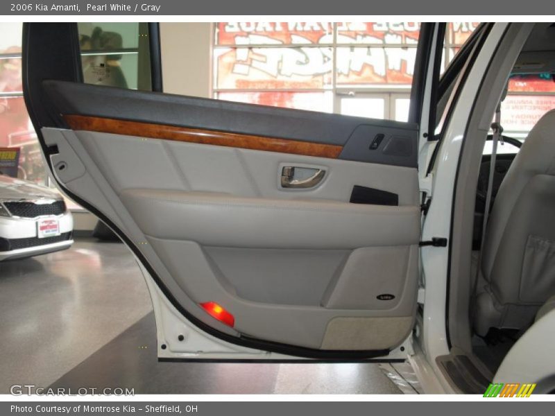 Pearl White / Gray 2006 Kia Amanti