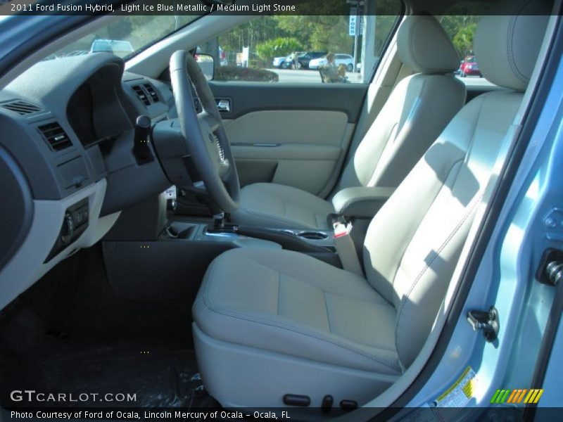  2011 Fusion Hybrid Medium Light Stone Interior