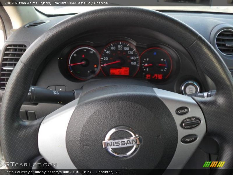 Radiant Silver Metallic / Charcoal 2009 Nissan Altima Hybrid
