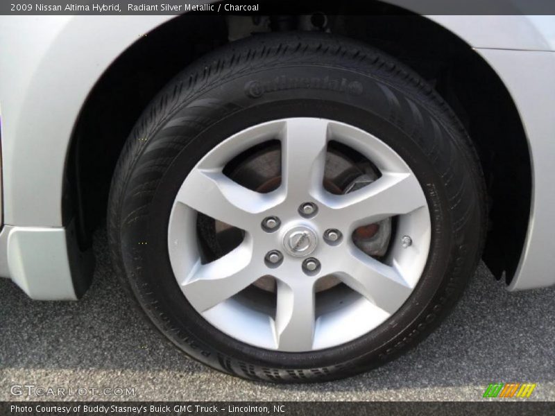 Radiant Silver Metallic / Charcoal 2009 Nissan Altima Hybrid