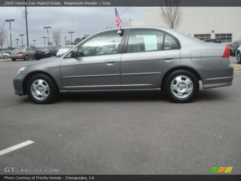 Magnesium Metallic / Gray 2005 Honda Civic Hybrid Sedan