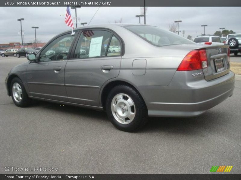 Magnesium Metallic / Gray 2005 Honda Civic Hybrid Sedan