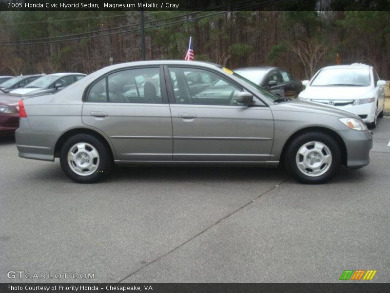 Magnesium Metallic / Gray 2005 Honda Civic Hybrid Sedan