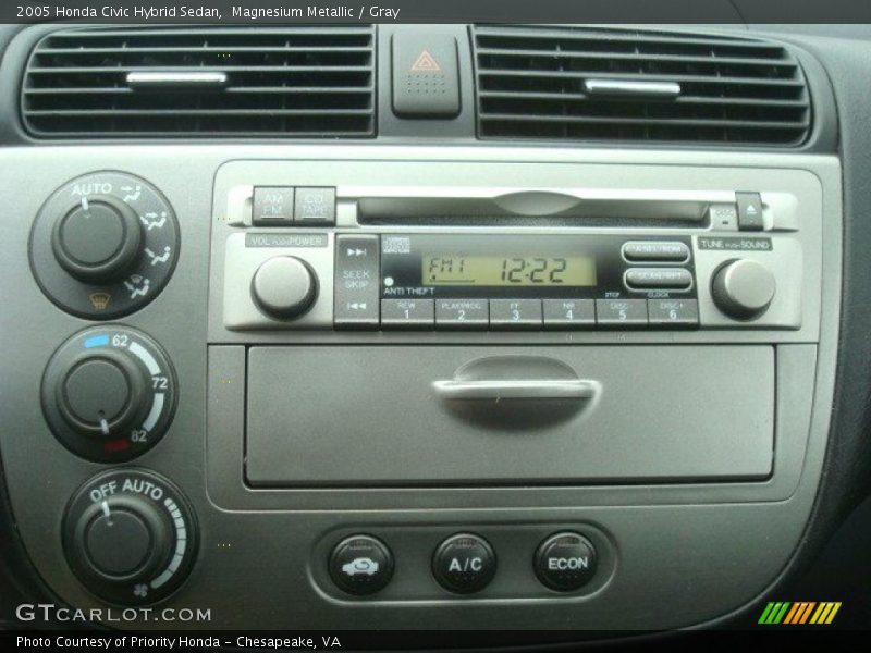 Magnesium Metallic / Gray 2005 Honda Civic Hybrid Sedan