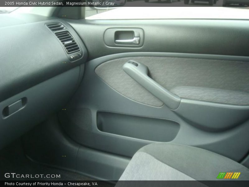 Magnesium Metallic / Gray 2005 Honda Civic Hybrid Sedan