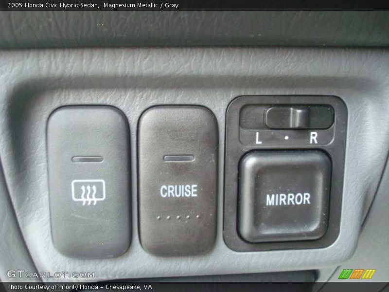 Magnesium Metallic / Gray 2005 Honda Civic Hybrid Sedan