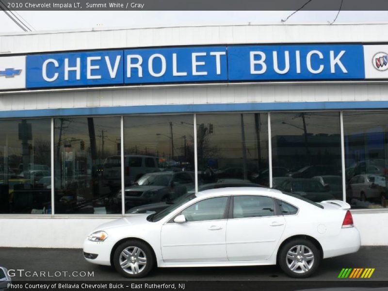 Summit White / Gray 2010 Chevrolet Impala LT