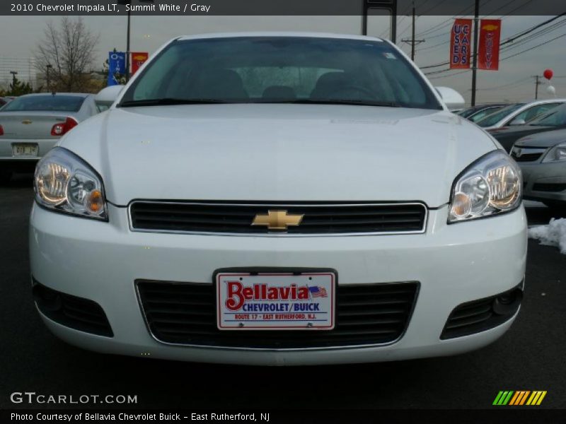 Summit White / Gray 2010 Chevrolet Impala LT