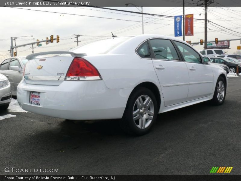 Summit White / Gray 2010 Chevrolet Impala LT
