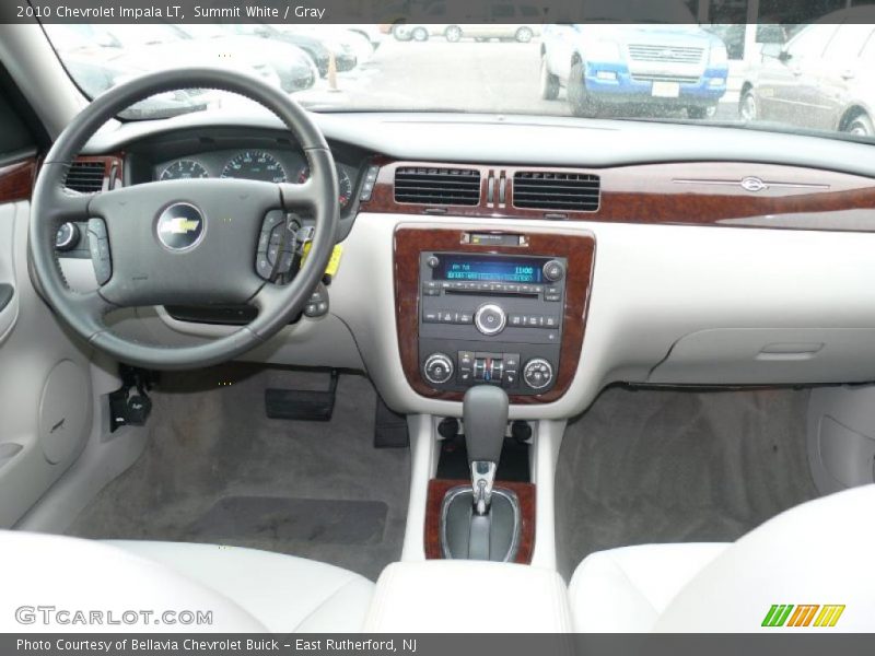 Summit White / Gray 2010 Chevrolet Impala LT