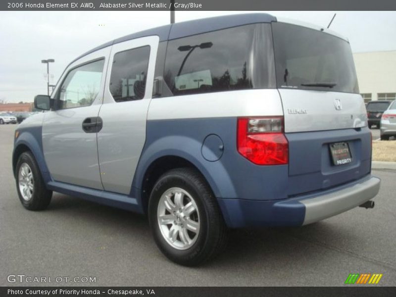 Alabaster Silver Metallic / Gray/Blue 2006 Honda Element EX AWD