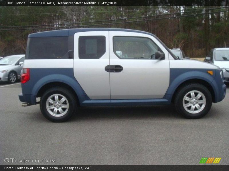 Alabaster Silver Metallic / Gray/Blue 2006 Honda Element EX AWD