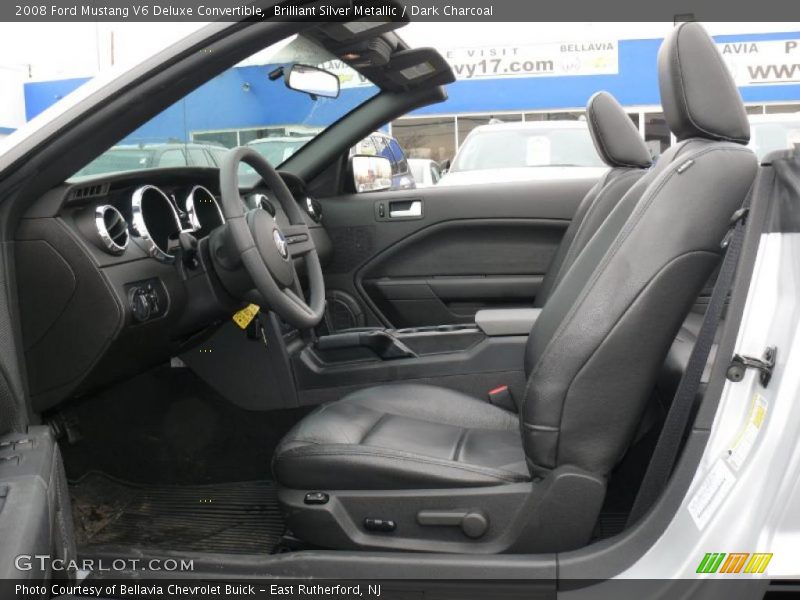 Brilliant Silver Metallic / Dark Charcoal 2008 Ford Mustang V6 Deluxe Convertible